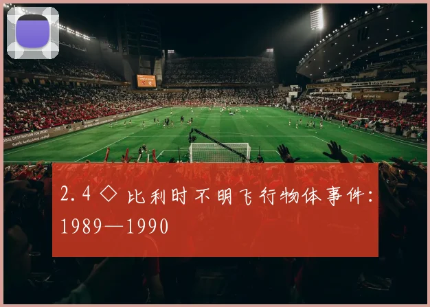 2.4 ◇ 比利时不明飞行物体事件：1989—1990