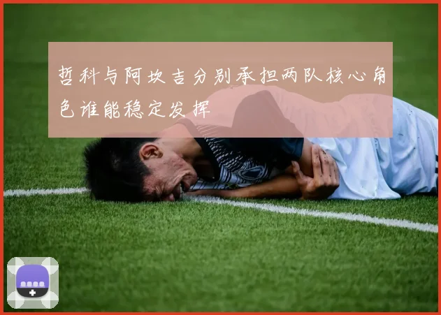 哲科与阿坎吉分别承担两队核心角色谁能稳定发挥